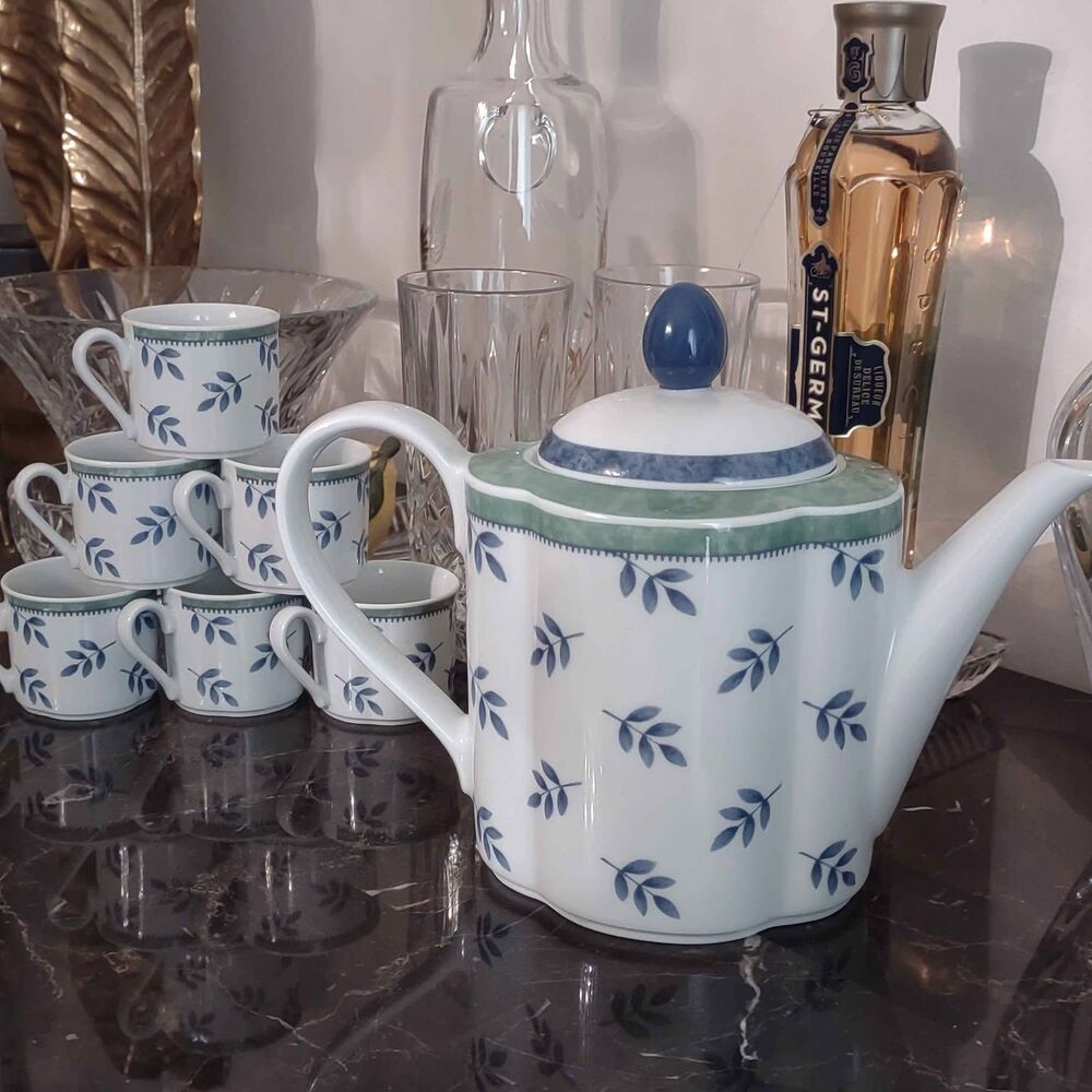 Villeroy & Boch Switch 3 Teapot & Tea Cups (6) Set